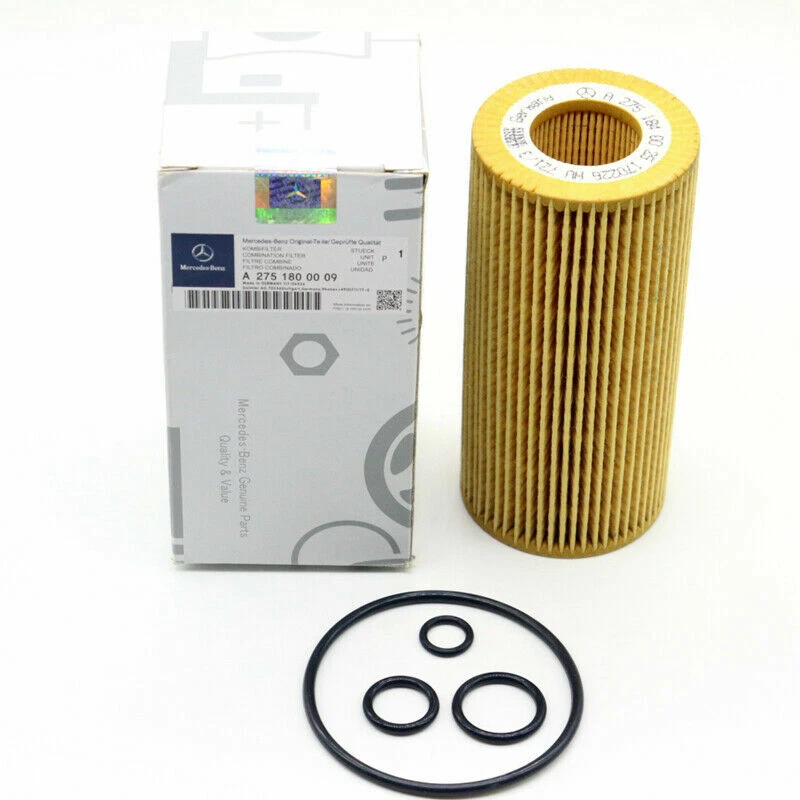 Filtro de óleo do motor com 11 litros kit de óleo do motor 5W-40 para Mercedes Benz GENUÍNO - Imagem 4 de 4