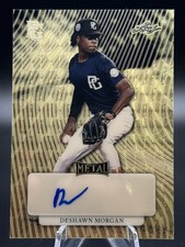 Deshawn Morgan 2023 Leaf Perfect Game Metal Auto Gold Super Prismatic #MA-DM2 /1