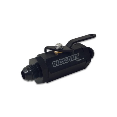 Vibrant 16752, One Black Aluminum Shut Off Valve -12An Performance Racing Parts - Picture 2 of 10
