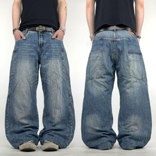 Vintage y2k faded mud wash grunge archive baggy wide leg skater jeans
