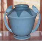 Roseville CARNELIAN I Blue Drip Pottery Vase 334-8 1926 Vintage Arts And Crafts