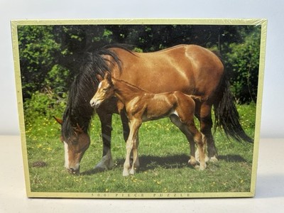 JR Puzzles - Puzzle Sammlung 500 Teile - Stute und Fohlen - Neu versiegelt