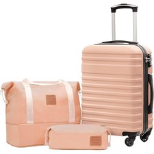 Handgepäck-Set, 3-teilig, ABS Hartschale, Teleskopgriff, Spinner