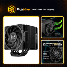 High-Performance CPU Air Cooler, Dual Fan, Intel LGA1700/1151, AMD AM5/AM4, 120m