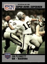 1990-91 Pro Set Super Bowl XXV Silver Anniversary #35 Jim Plunkett card
