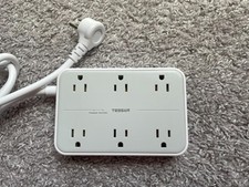 Tessan 5ft Extension Cord Power Strip Plug 6 ...