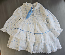 polly flinders vintage 1980s smocked dress