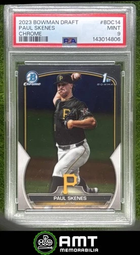 Paul Skenes PSA 9 2023 Bowman Draft Chrome Pittsburgh Pirates #BDC-14 4806