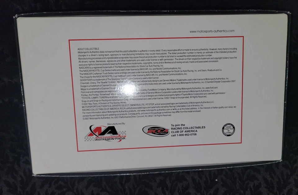 RARO NUEVO Jeff Gordon RCCA 2007 #24 Dupont Hauler Bank Owners Elite 1 de 700 Foto 3 de 4