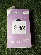 Fitbit Inspire 3 Heart Rate Monitor Health  Fitness Tracker - Lilac Open box