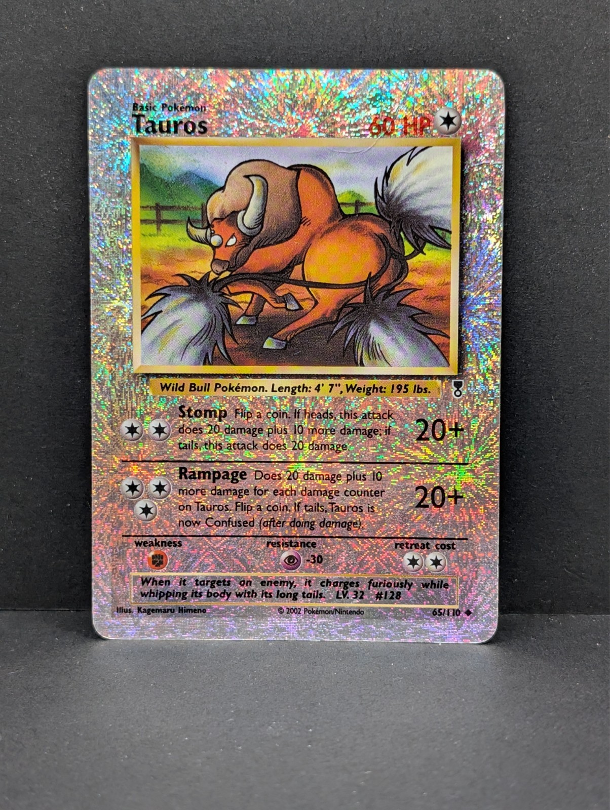 Tauros 65/110 Legendary Collection Reverse Holo Rare Pokemon TCG Nintendo HP