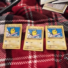 Pokemon Evolutions Surfing Pikachu Card 111/108 XY Series lot of 3
