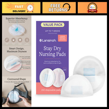 Super Absorbent Disposable Nursing Pads - Soft Breastfeeding Essentials, 200 Cou