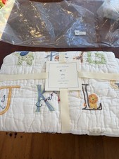 Pottery Barn Kids ABC Toddler Quilt NWT VTG 2014 Animals 36x50