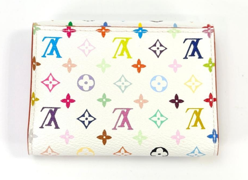 Louis Vuitton Multicolor Monogram Card Holder Envelope Wallet Blanc - Picture 2 of 8
