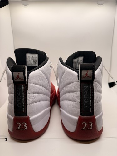 Jordan Air Jordan 10.5 Retro High Top Basketball Sneaker Weiß Rot Schwarz Leder - Bild 8 von 9