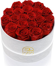 Flowers for Delivery, 20 Preserved Roses in Velvet Box, Gifts for Women