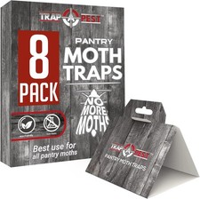 Pantry Moth Traps Safe Glue with Pheromones 8 Pack Effective Adhesive Non Toxic
