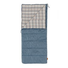 50F Flannel Lined Rectangle Adult Sleeping Bag - Blue (75" x 33")