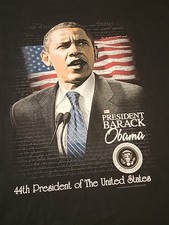 Vintage Barack Obama Tee 2XL 2008 44th President Of The United States Rare 