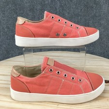 Spenco Sneakers Womens 7 Slip On Walking Comfort Casual Canvas Leather Peach