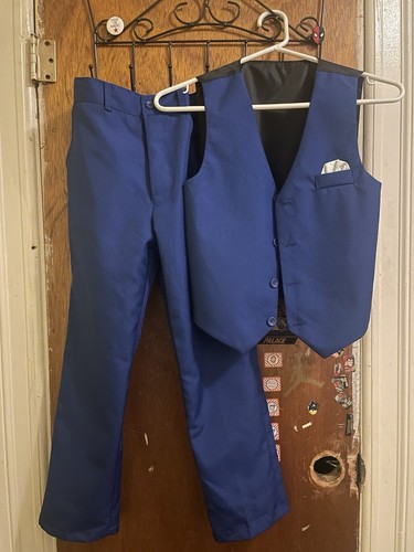 Blaue Anzughose und Weste Jungen 2-teilig Größe 10
