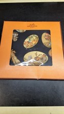 HERM S Carr 90 Herm s Chicks Silk Scarf 90cm Deadstock Vintage France Used