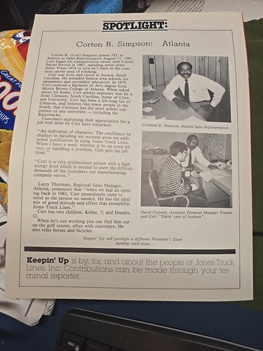Jones Truck Lines JTL Keepin Up With Jones Internal Magazine 1985 - Picture 6 of 6
