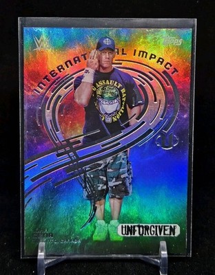Topps WWE Universe John Cena International Impact Insert Card. 2006 Unforgiven