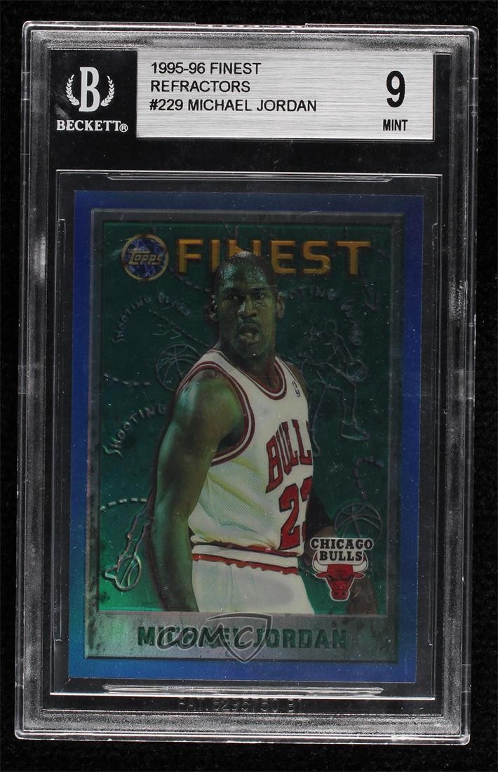 1995-96 Topps Finest Refractor Michael Jordan #229 BGS 9 MINT HOF 04b0