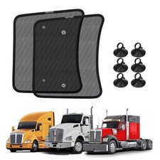 KUST 2PCS 20'' 16.9'' Side Window Shades for Semi Truck/Heavy Duty Truck Ken...