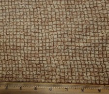 DEBBIE MUMM Fabric - Dots on Shaded Tan Squares - 31" REMNANT