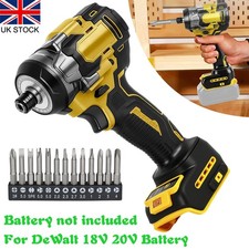1/4'' Cordless Impact Driver Fit for Dewalt 18V 20V Battery, with 13 Drill Sets