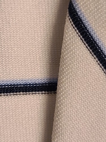 FAIRWAY & GREENE Polo Shirt Men Large Blue White Striped Golf - Picture 2 of 12