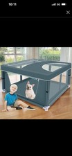 42x42x25.6 Inch Puppy Playpen with Cover, Dog Playpen for Puppies or Small Do...