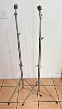 PAIR Vintage Ludwig 1972 Model 1402 ATLAS Vistalite Cymbal Stands *EXCELLENT!*