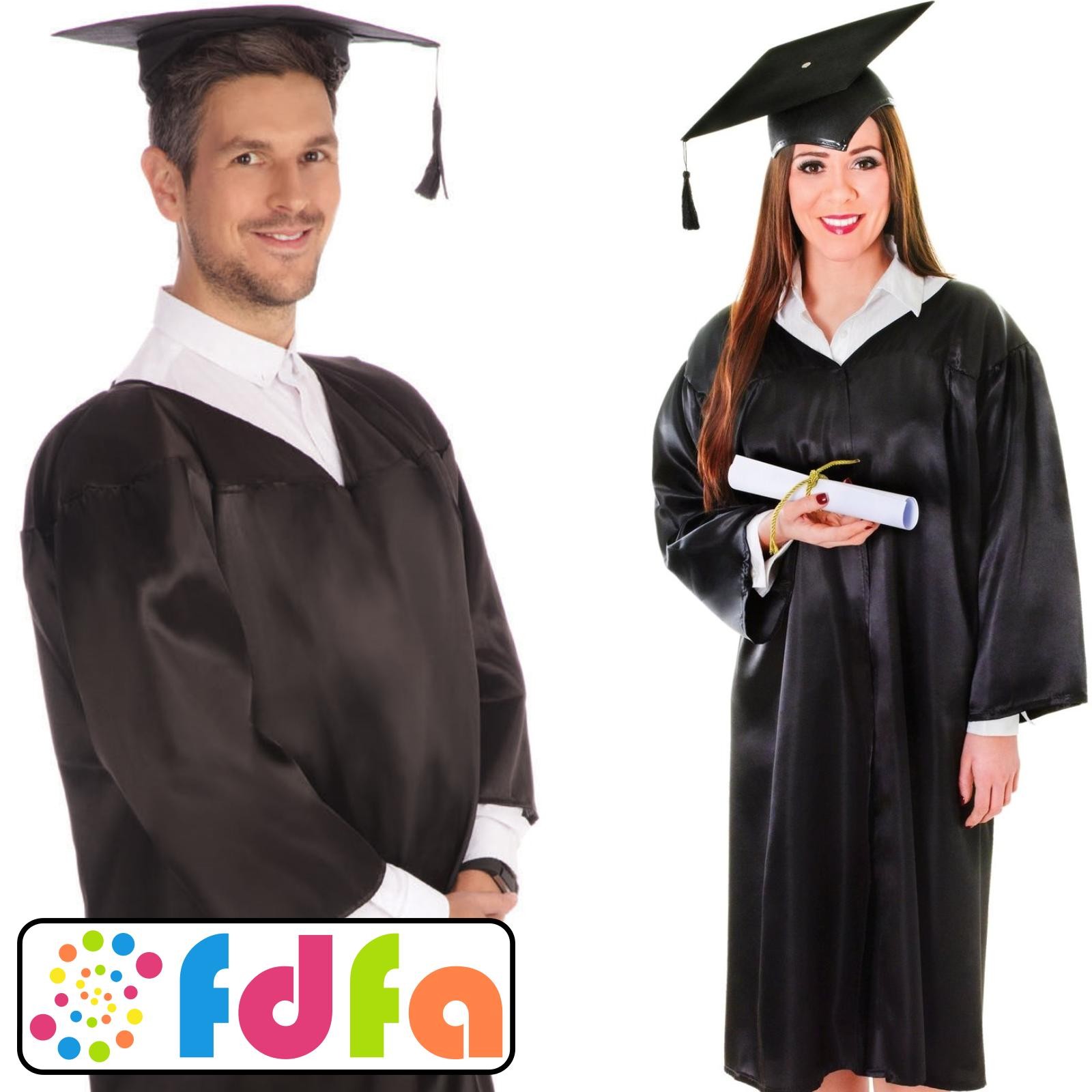 Bristol Novelty Graduation University School Robe Hat Unisex Fancy Dress New