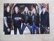 Saxon Band Autogramme signed 20x30 cm Bild
