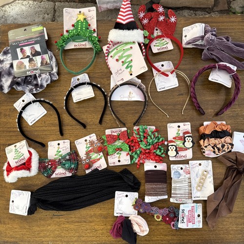Nuevo Lote de 24 Accesorios para el Cabello Scunci Ponis Diademas Elásticas Clips Bobby Pins #5 - Imagen 1 de 7