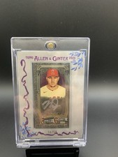 2025 Topps Allen & Ginter - Framed Mini Auto Mike Trout #MA-MT Gray Frame /50