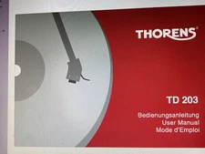 Thorens Td 203 User Manual Digital