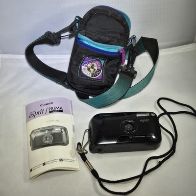 #ad #ad Canon Sure Shot Esprit 32mm F 3.5 Point amp; Shoot 35mm Camera TESTED W Case $42.74