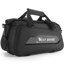 WEST BIKING 13L Hard Shell Bike Bicycle Rear Seat Pannier Trunk Rack Pack Bag