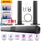 Neu Bluetooth Soundbar TV-PC Sound System 3D Surround Subwoofer Lautsprecher USB