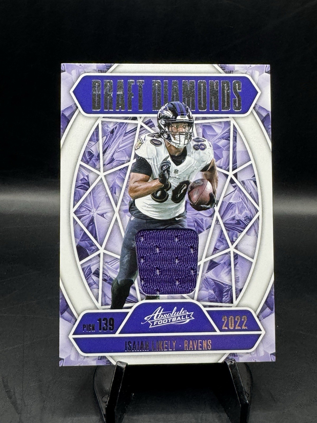 2025 Panini Absolute Isaiah Likely Ravens Draft Diamonds Jerseys #DDJ-ILI