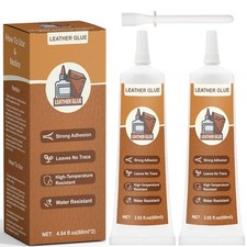Leather Glue 120ml, Leather Glue Adhesive Instant Bonding Permanent Clear Sof...
