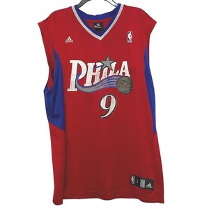 Adidas NBA Philadelphia 76ers Andre Iguodala Jersey Womens L Red Basketball