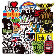 100PCS Rock Band Stickers Lot Punk Music Heavy Metal Bands Sticker Decal-USA