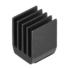 Electronic Radiator Aluminium Heatsink 9x9x12mm Black Pack of 20