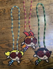Powerpuff Girls Rezz Perler Necklace Handmade - Choose ONE